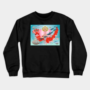 Mermaid and dragon Crewneck Sweatshirt